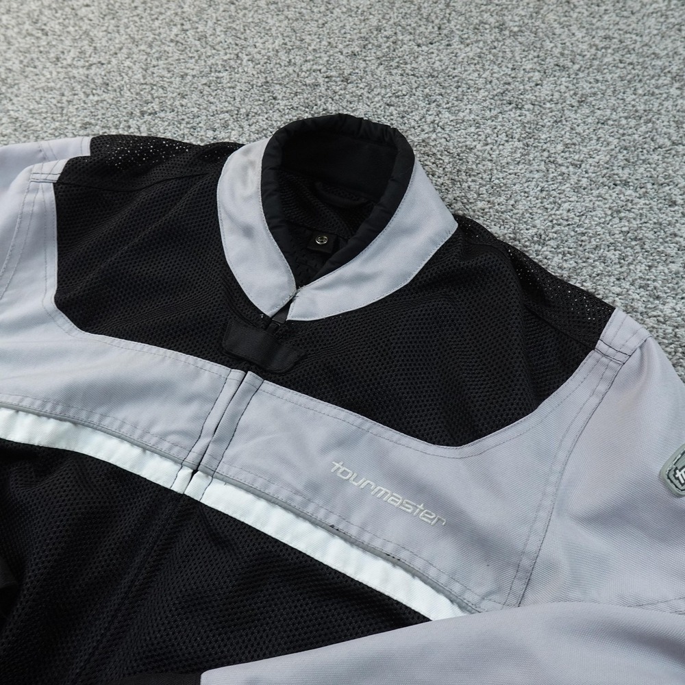 Tourmaster Jacket Mens S Black Draft Motorcycle Touring Reflective Full Zip Coat